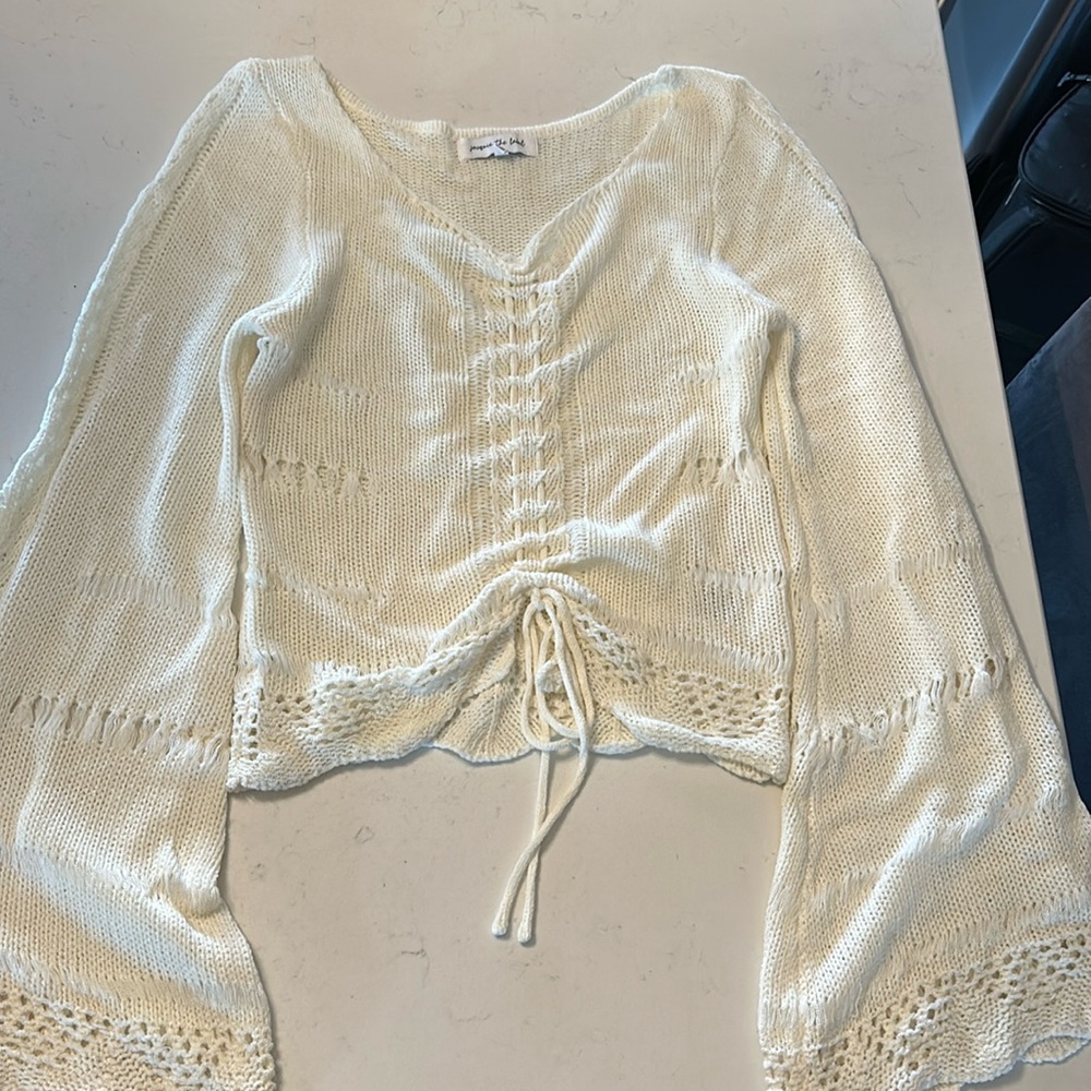 Crochet Cropped Shirt